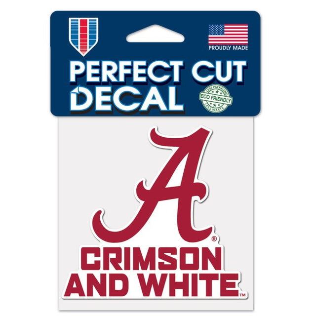 Alabama Crimson Tide SLOGAN Perfect Cut Color Decal 4" x 4"