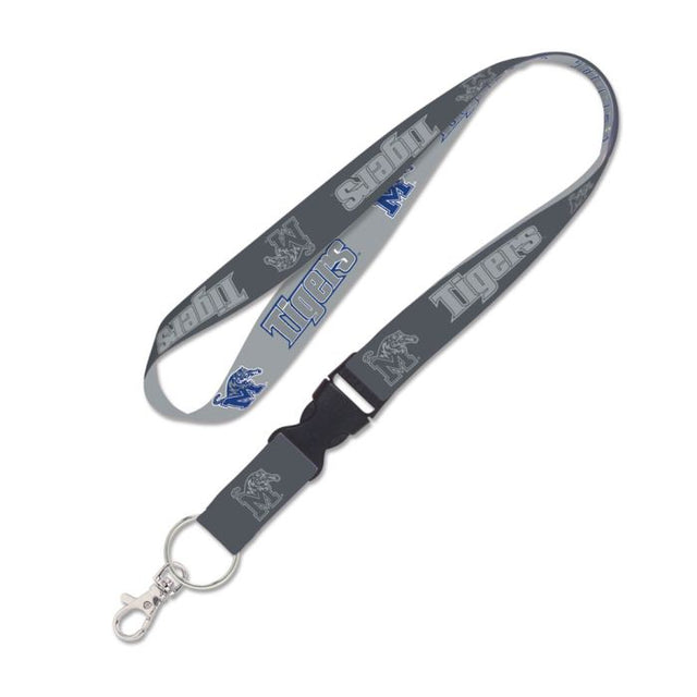 Memphis Tigers CHARCOAL Lanyard w/detachable buckle 1"