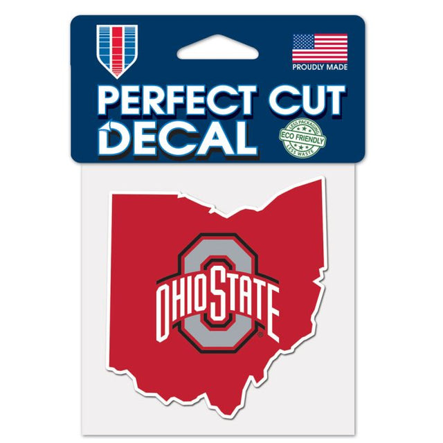 Ohio State Buckeyes Perfect Cut Color Decal 4" x 4"