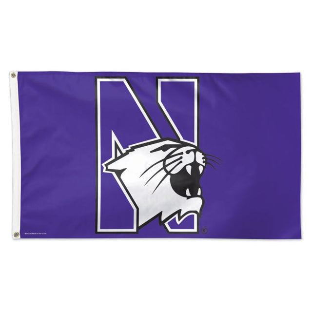 Bandera de los Northwestern Wildcats: Deluxe, 3' x 5'