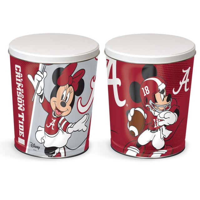 Lata de regalo cónica de 3 galones con diseño de Mickey Mouse y fútbol americano de Alabama Crimson Tide/Disney