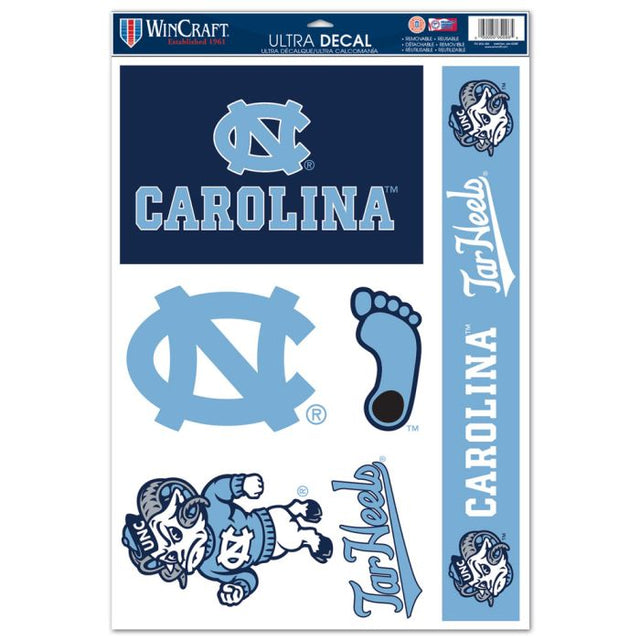 North Carolina Tar Heels Multi Use Decal 11" x 17"
