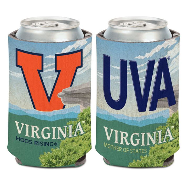 Enfriador de lata con placa de matrícula de Virginia Cavaliers de 12 oz.