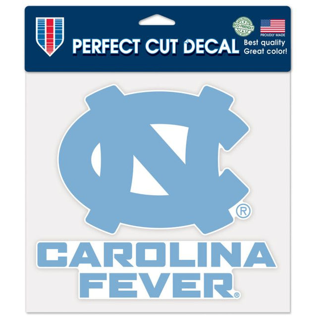 North Carolina Tar Heels SLOGAN Perfect Cut Color Decal 8" x 8"