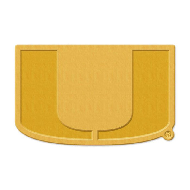 Tarjeta de joyería con pin esmaltado de colección de los Miami Hurricanes