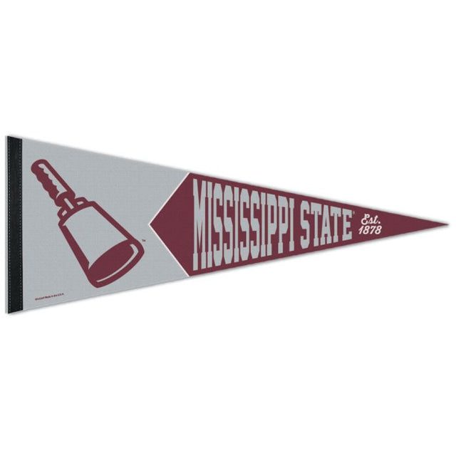Mississippi State Bulldogs / Banderín VINTAGE premium de la universidad vintage de 12" x 30"