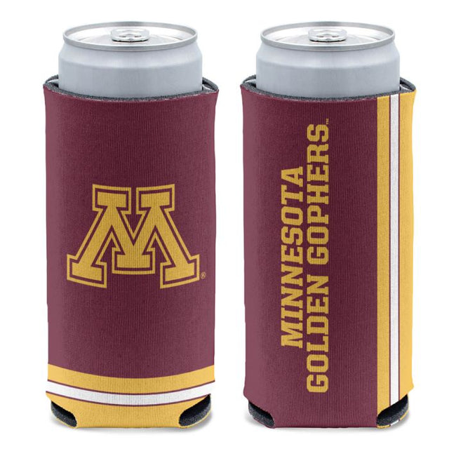 Enfriador de latas delgado de 12 oz de Minnesota Golden Gophers