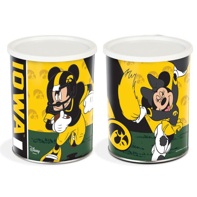 Iowa Hawkeyes / Disney MICKEY MOUSE FOOTBALL Gift Tin 1 Gallon
