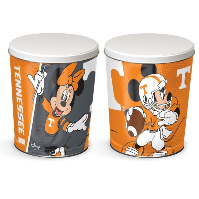 Tennessee Volunteers / Disney MICKEY MINNIE MOUSE FOOTBALL Gift Tin tapered 3 gallon