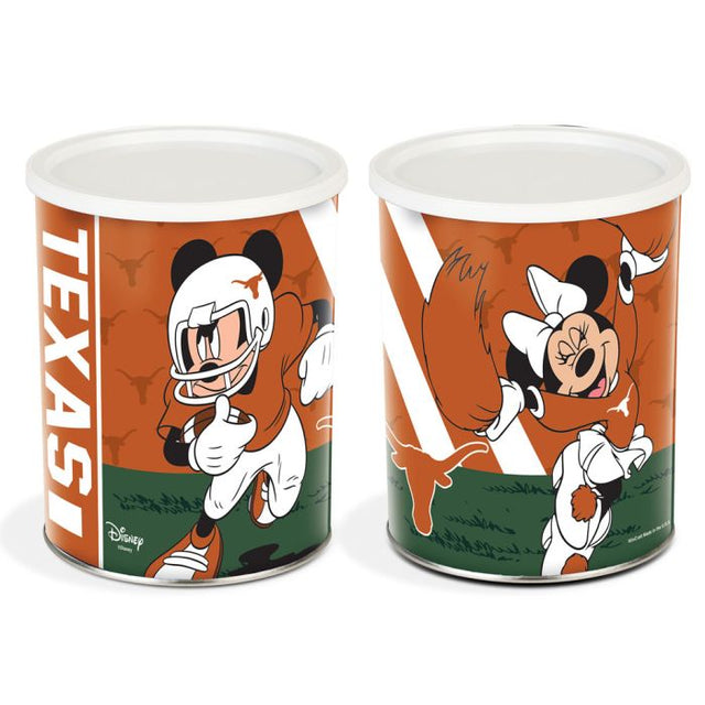 Texas Longhorns / Disney MICKEY MINNIE MOUSE FOOTBALL Gift Tin 1 Gallon