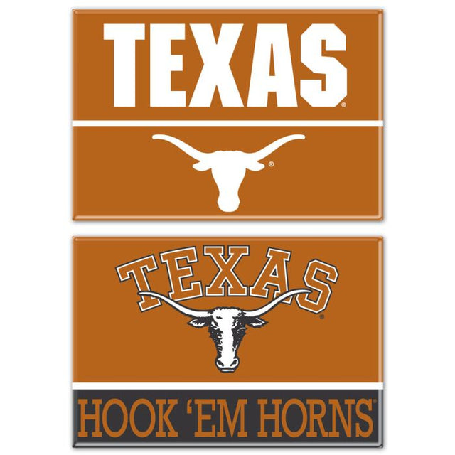 Texas Longhorns Rectangle Magnet, 2pack 2" x 3"