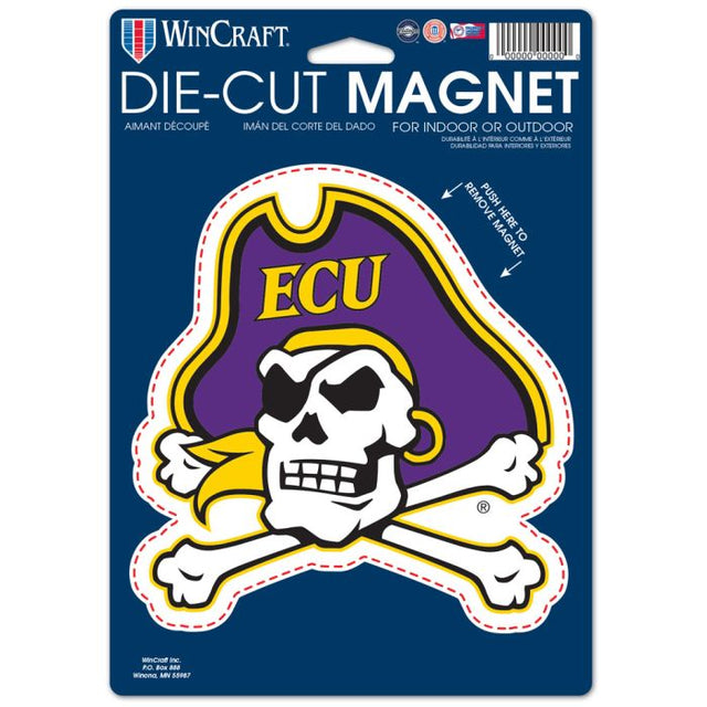 East Carolina Pirates Die Cut Logo Magnet 6.25" x 9"