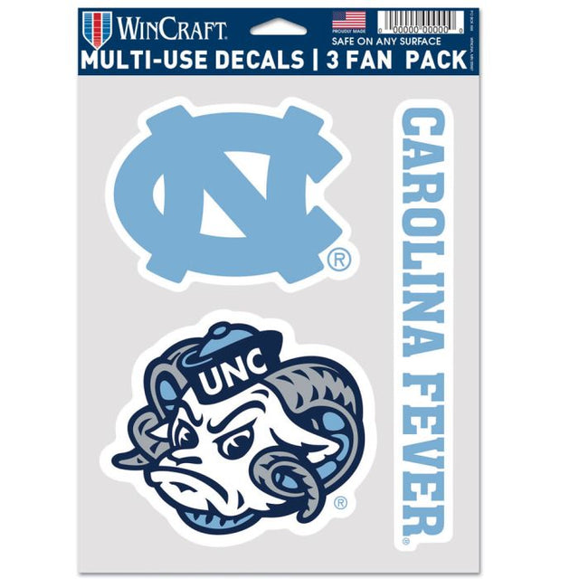 North Carolina Tar Heels Multi Use 3 Fan Pack