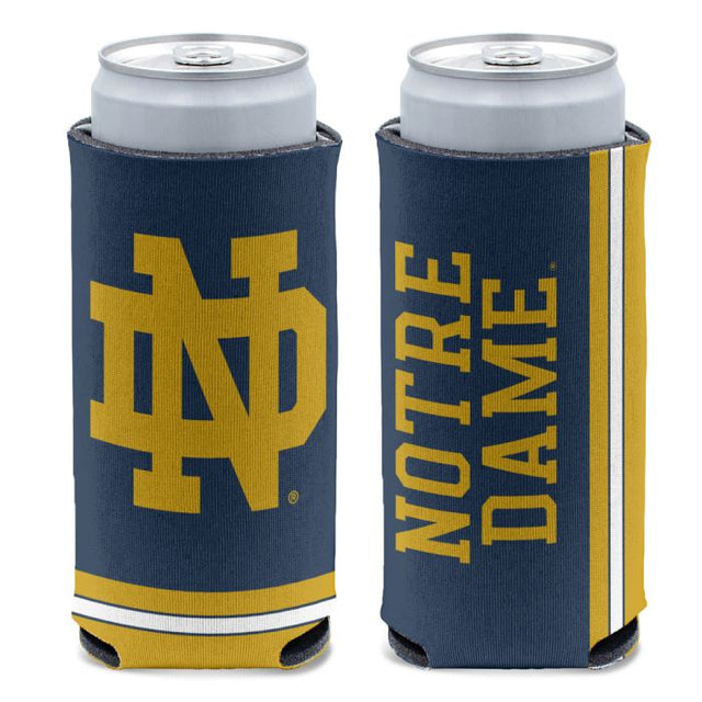Enfriador de latas delgado de 12 oz de Notre Dame Fighting Irish