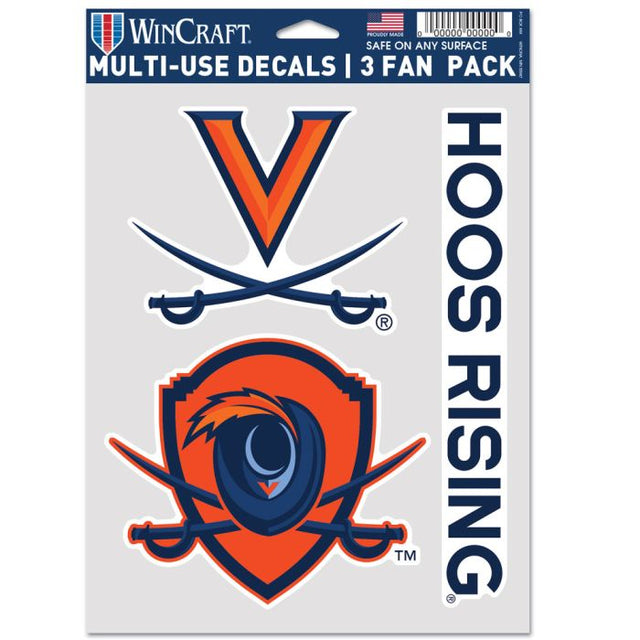 Virginia Cavaliers Multi Use 3 Fan Pack