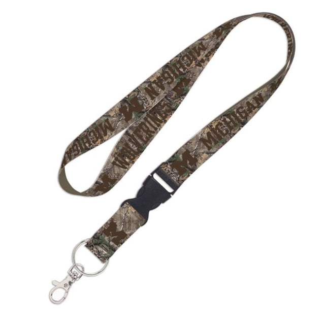 Michigan Wolverines / Camo Lanyard w/detachable buckle 1"