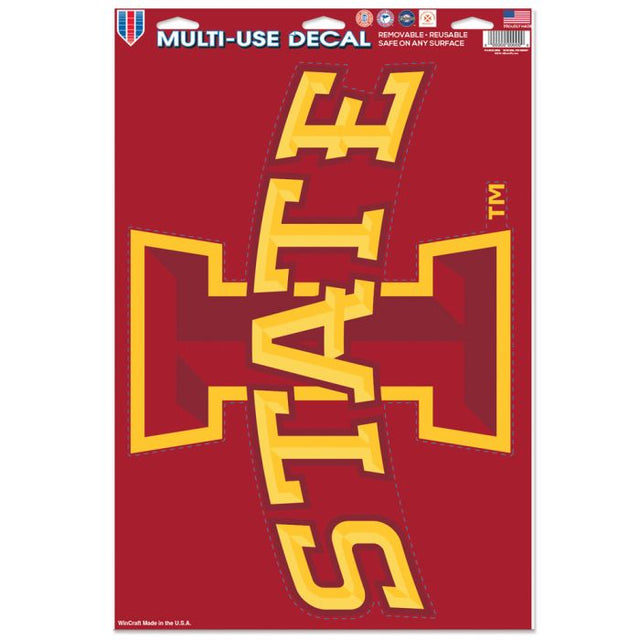 Iowa State Cyclones Multi-Use Decal 11" x 17"