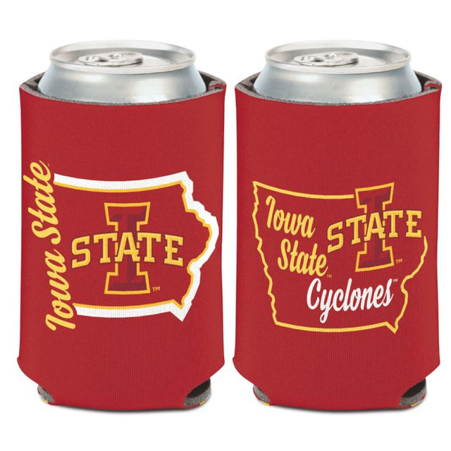 Iowa State Cyclones State Shape w/ script Can Cooler 12 oz.