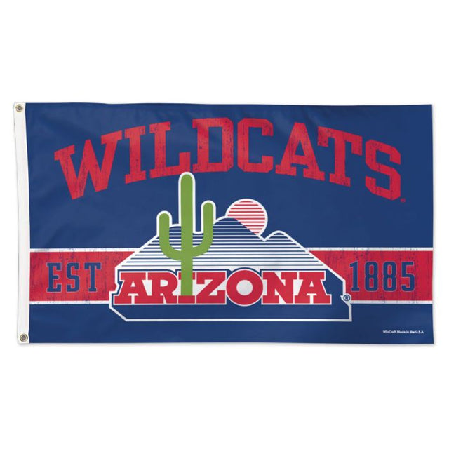 Bandera vintage de Arizona Wildcats / Collegiate - Deluxe 3' X 5'