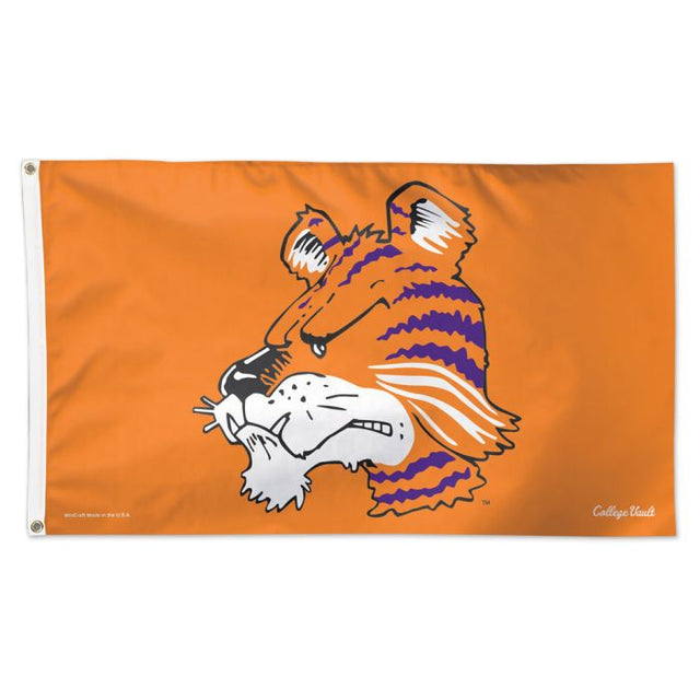 Clemson Tigers /College Vault Vault Flag - Deluxe 3' X 5'