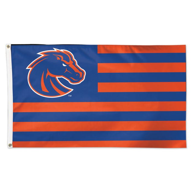 Boise State Broncos / Stars and Stripes Flag - Deluxe 3' X 5'