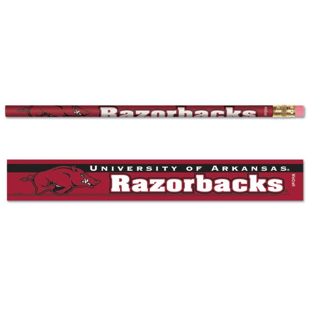 Exhibición de lápices de Arkansas Razorbacks