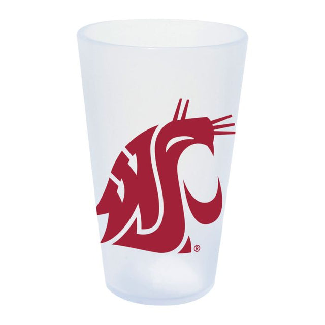 Vaso de pinta de silicona ICICLE de 16 oz de Washington State Cougars