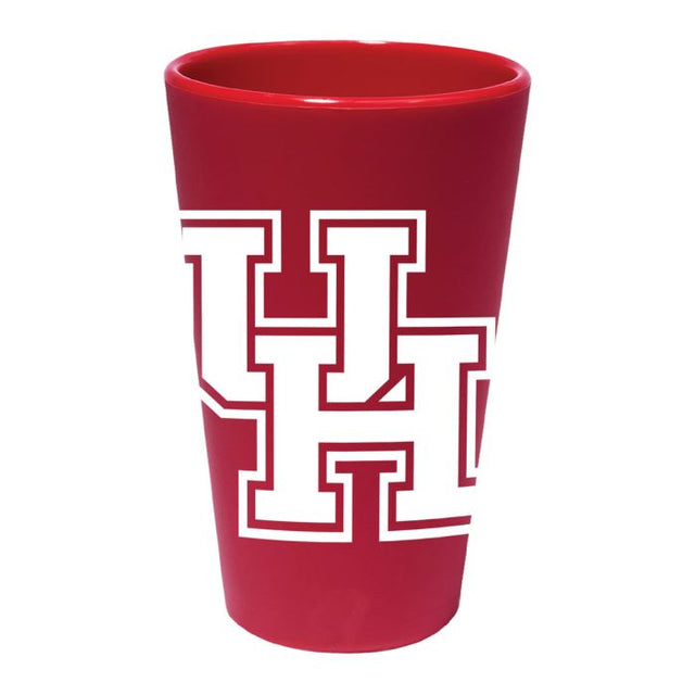 Vaso de pinta de silicona de 16 oz de color rojo de los Houston Cougars