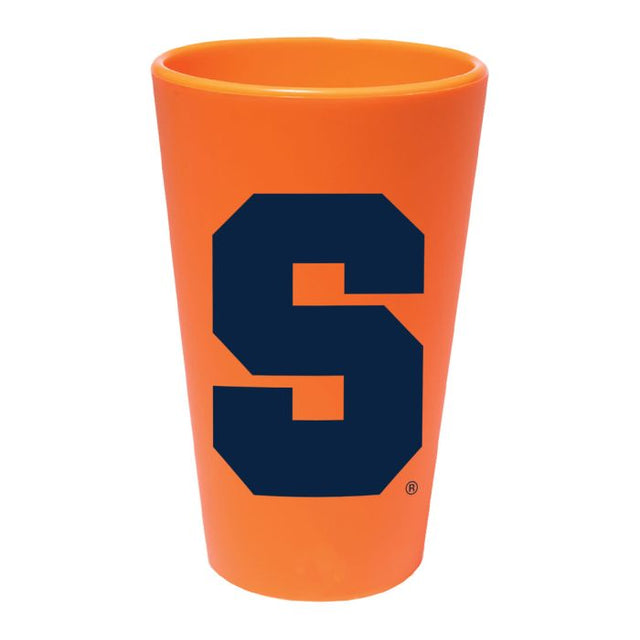 Vaso de pinta de silicona de 16 oz de Syracuse Orange ORANGE