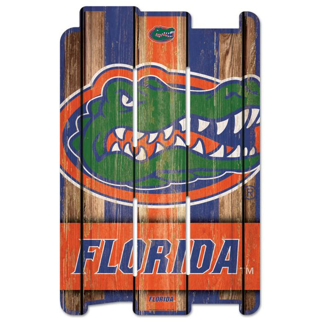 Letrero de madera para cerca de los Florida Gators