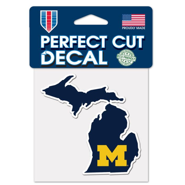 Michigan Wolverines Perfect Cut Color Decal 4" x 4"