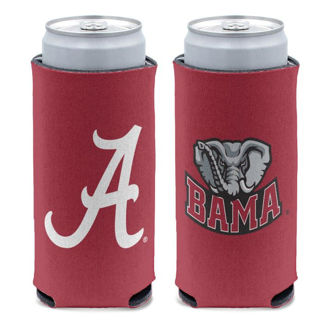 Enfriador de latas delgado de 12 oz con logotipos de Alabama Crimson Tide