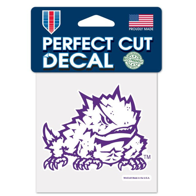 TCU Horned Frogs Perfect Cut Color Decal 4" x 4"