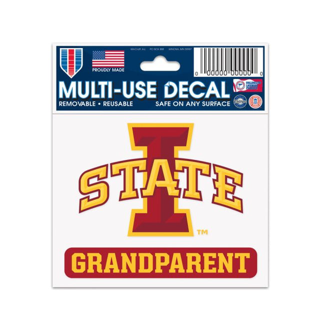 Iowa State Cyclones Grandparent Multi-Use Decal 3" x 4"