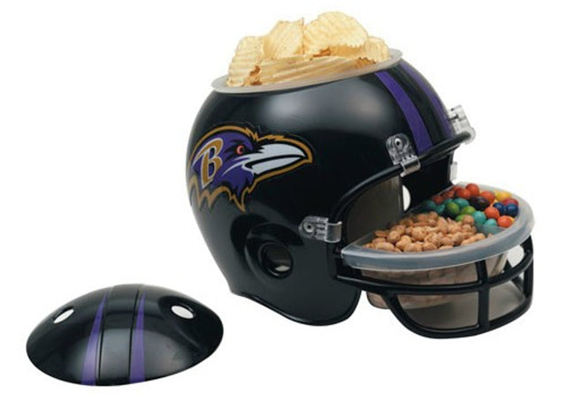 Casco de los Baltimore Ravens con forma de bocadillo