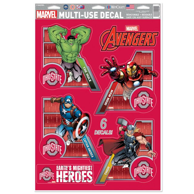 Ohio State Buckeyes / Marvel (c) 2021 MARVEL Multi-Use Decal 11" x 17"