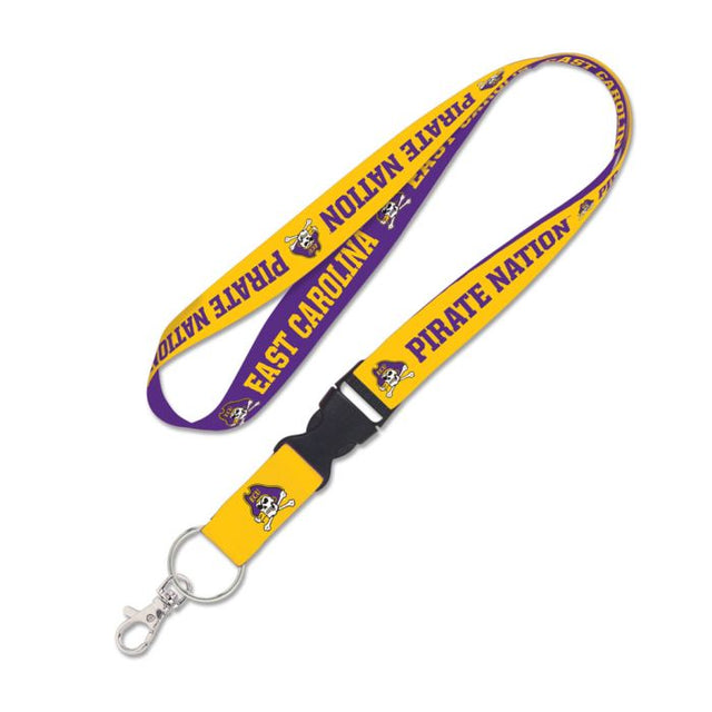 East Carolina Pirates Lanyard w/detachable buckle 1"