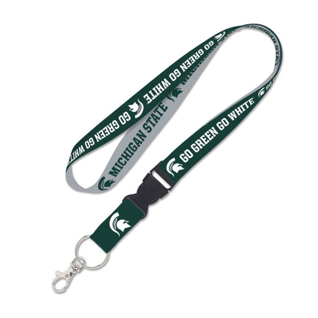 Cordón de los Spartans de Michigan State con hebilla desmontable de 1"