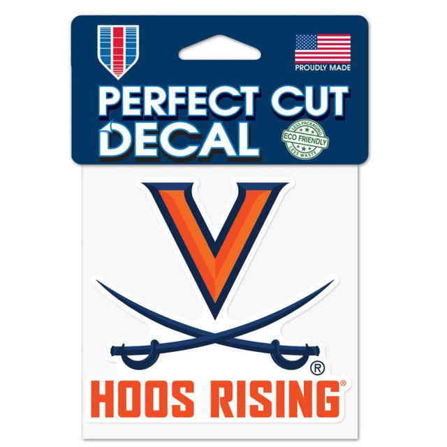 Virginia Cavaliers SLOGAN Perfect Cut Color Decal 4" x 4"