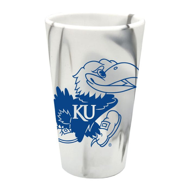 Kansas Jayhawks 16 oz Silicone Pint Glass