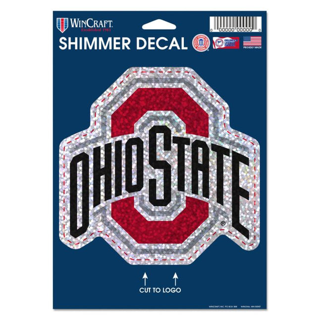 Ohio State Buckeyes Shimmer Decals 5" x 7"