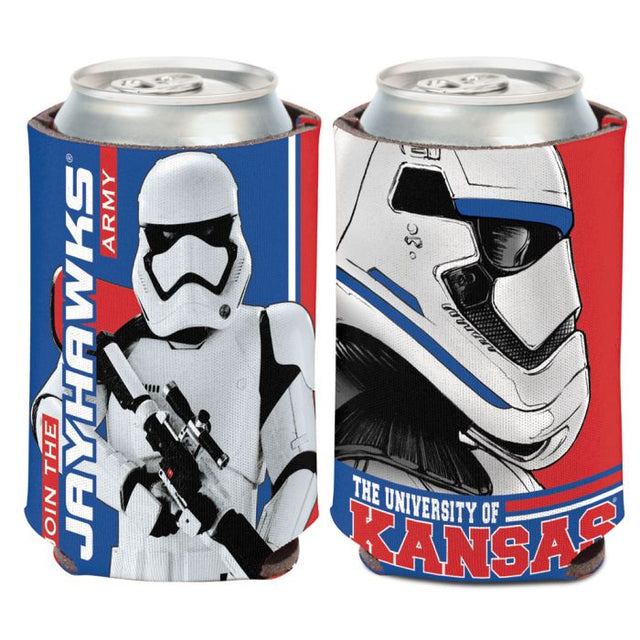 Kansas Jayhawks / Star Wars Storm Trooper Can Cooler 12 oz.