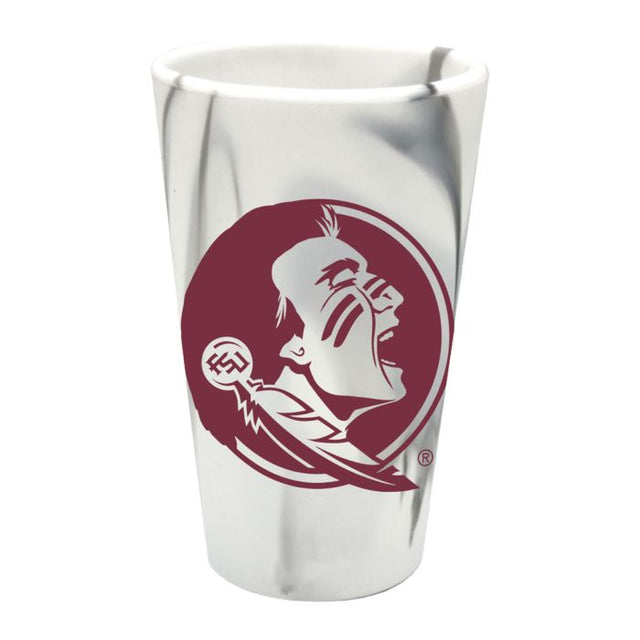 Vaso de pinta de silicona de 16 oz de MOUNTAIN MARBLE de Florida State Seminoles