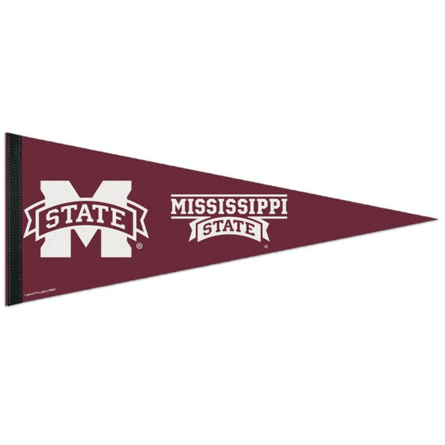 Banderín clásico de los Mississippi State Bulldogs, en cartulina de 12" x 30"