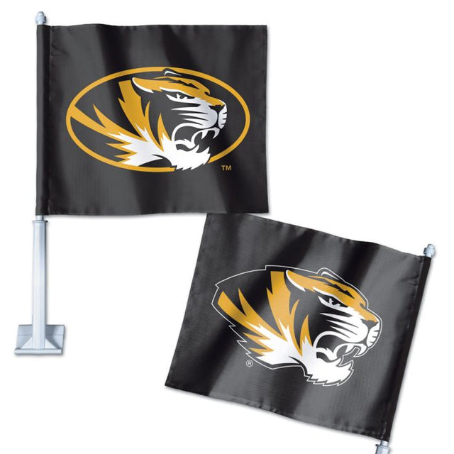Bandera para auto de los Missouri Tigers, 11,75" x 14"