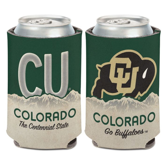 Enfriador de lata con placa de matrícula de Colorado Buffaloes de 12 oz.