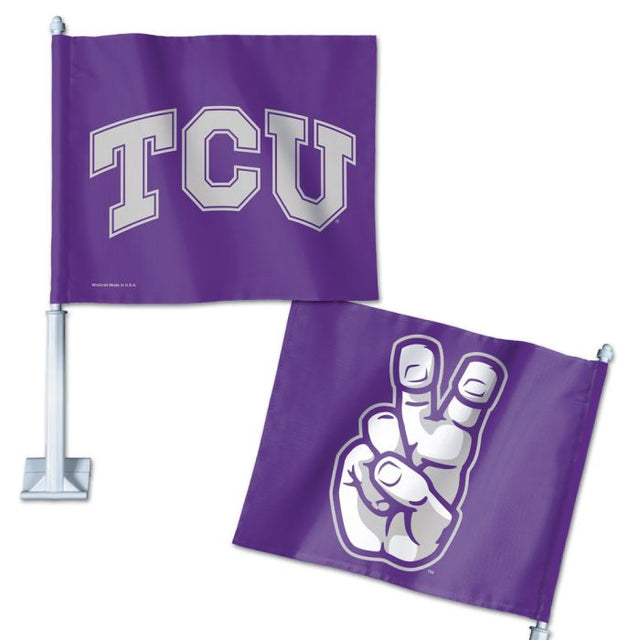 TCU Horned Frogs Car Flag 11.75" x 14"
