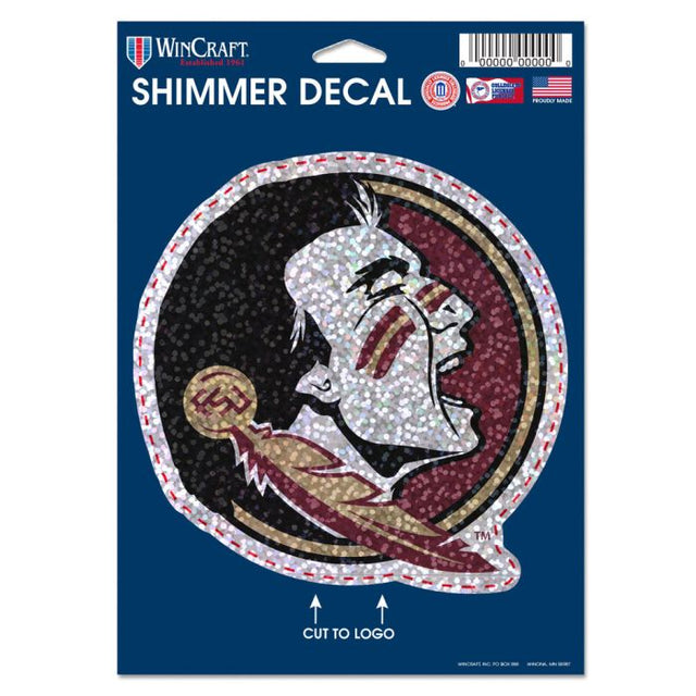 Calcomanías brillantes de los Florida State Seminoles de 5" x 7"