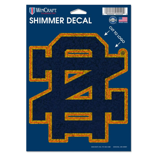 Notre Dame Fighting Irish Shimmer Decals 5" x 7"