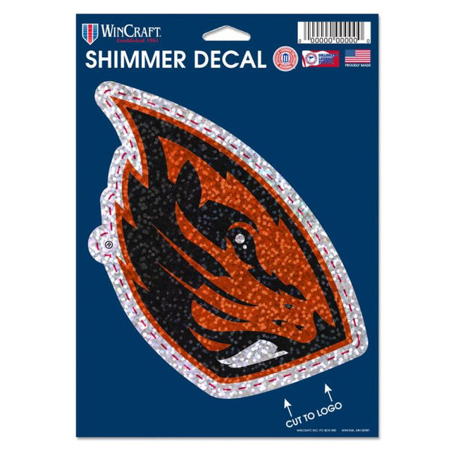 Oregon State Beavers Shimmer Decals 5" x 7"